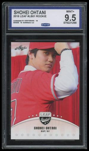 2018 Leaf #LB01 Shohei Ohtani CCG 9.5