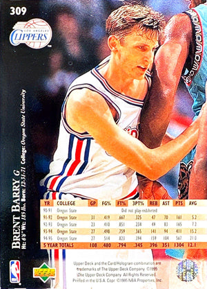 1995-96 Upper Deck #309 Brent Barry