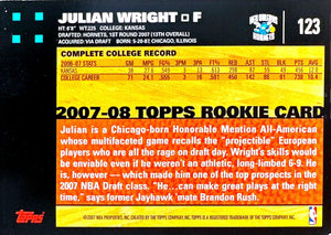 2007-08 Topps #123 Julian Wright