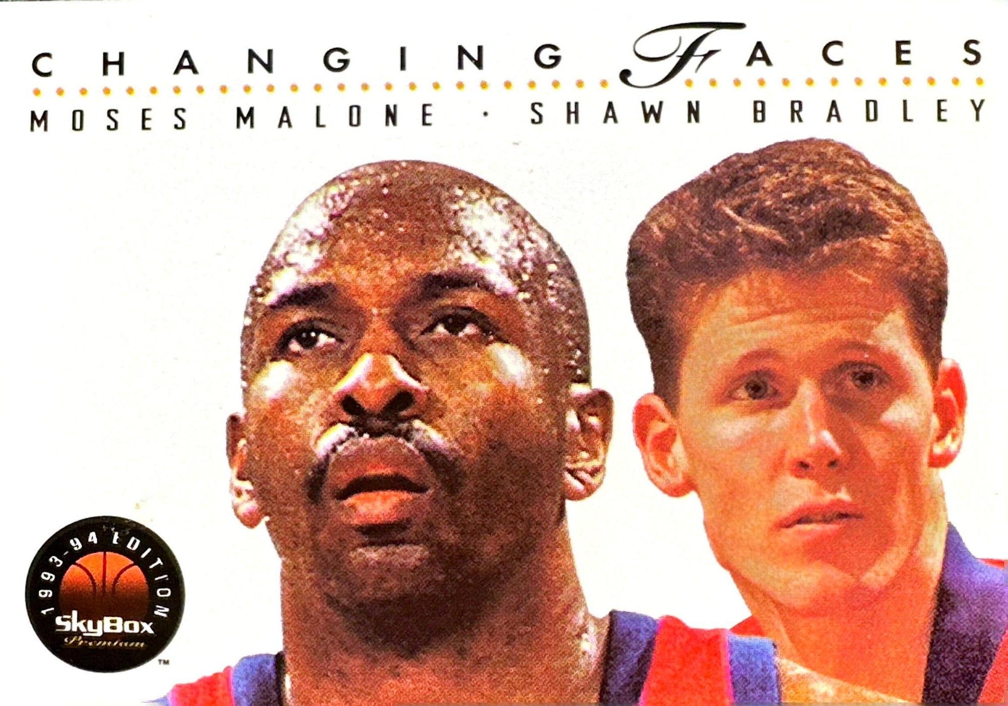 1993-94 SkyBox Premium #311 Moses Malone / Shawn Bradley