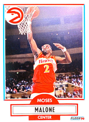 1990-91 Fleer #3b Moses Malone