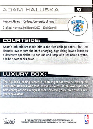 2007-08 Topps Luxury Box #93 Adam Haluska #/669