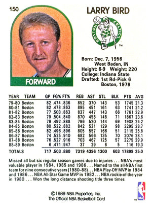 1989-90 Hoops #150 Larry Bird