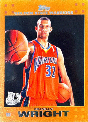 2007-08 Topps #8 Brandan Wright Rookie Set Orange