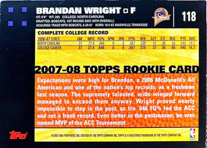 2007-08 Topps #118 Brandon Wright