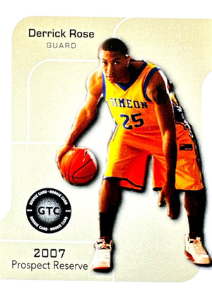 2007 Derrick Rose GTC Prospect Reserve High School Rookie Card