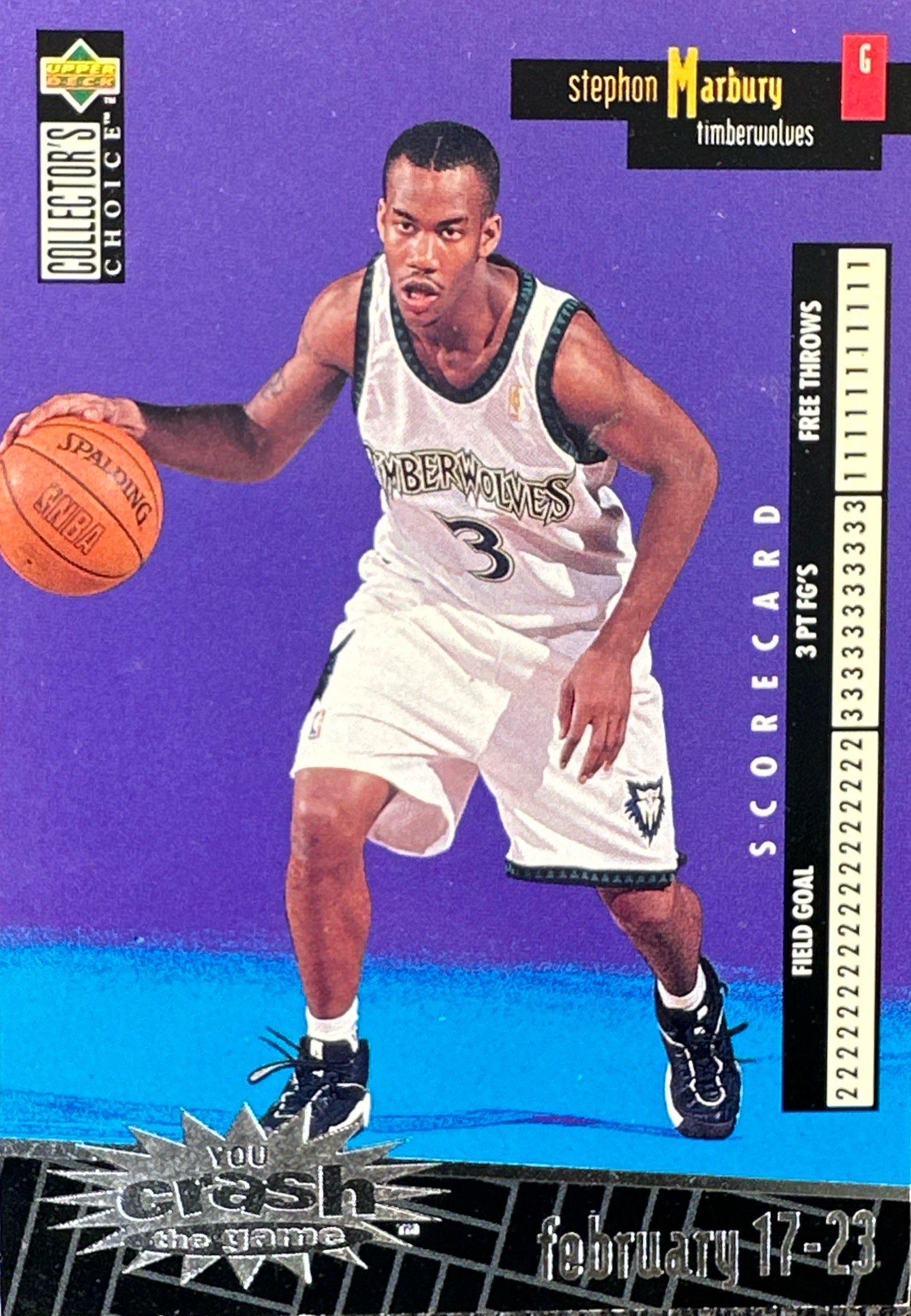 1996-97 Collector's Choice Crash the Game #C16 Stephon Marbury