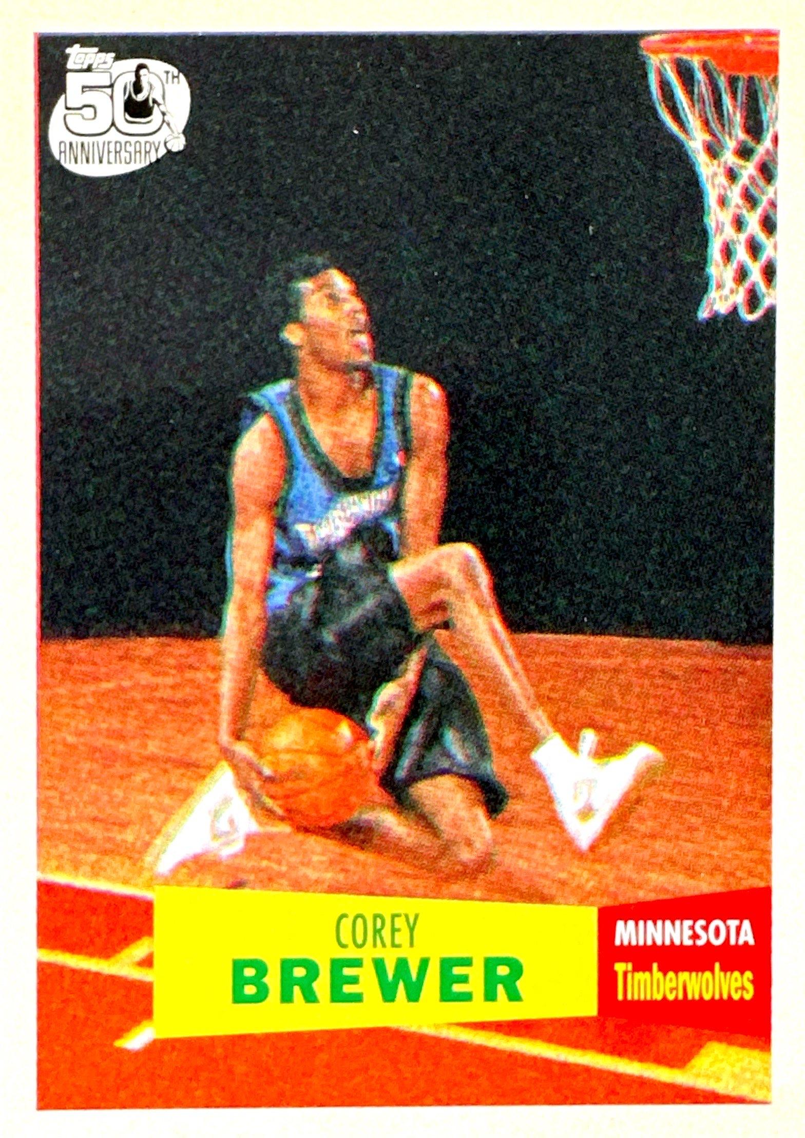 2007-08 Topps #117 Corey Brewer 1957-58 Variations