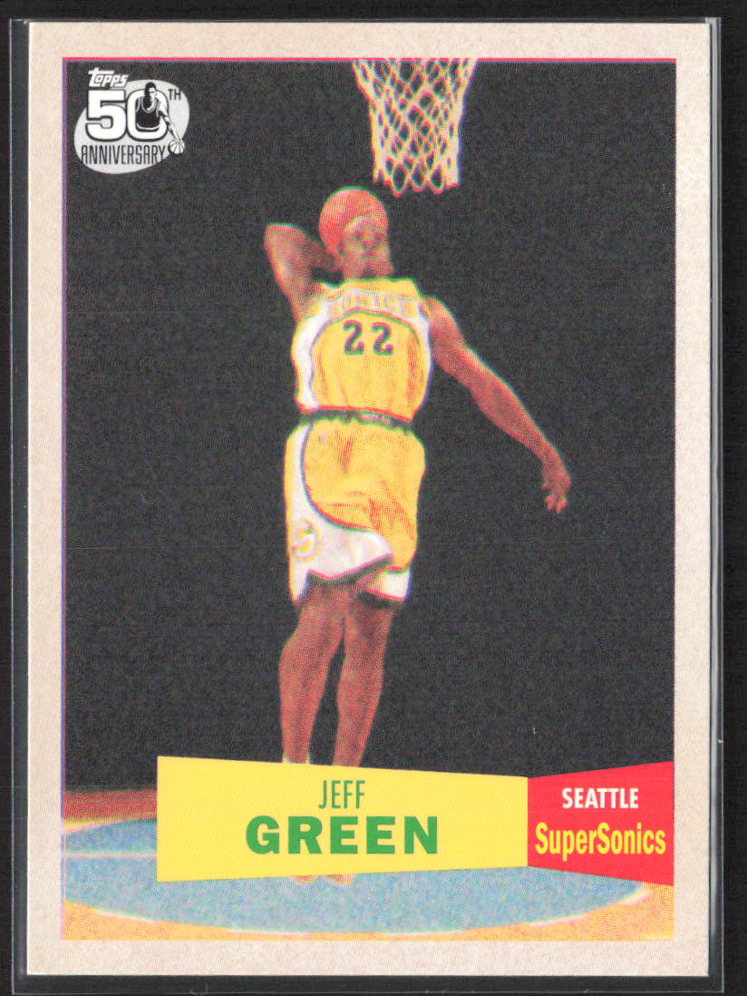 2007-08 Topps #115 Jeff Green 1957-58 Variations