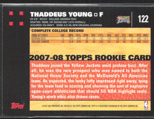 2007-08 Topps 50th Anniversary #122 Thaddeus Young