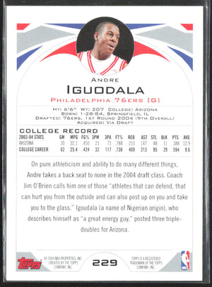 2004-05 Topps #229 Andre Iguodala