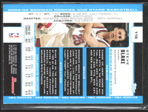 2003-04 Bowman #119 Steve Blake  Chrome