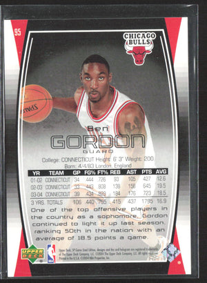 2004-05 Upper Deck SP Game Used #95 Ben Gordon