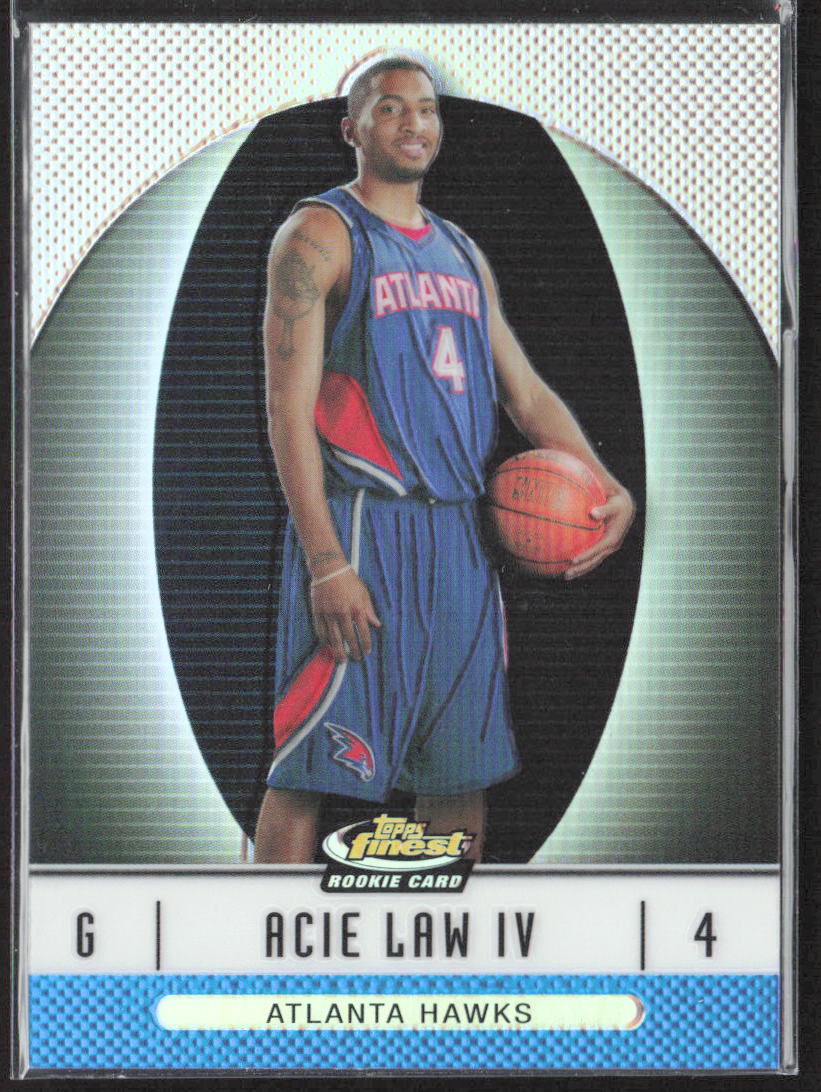 2006-07 Topps Finest #111 Acie Law IV Refractors Green