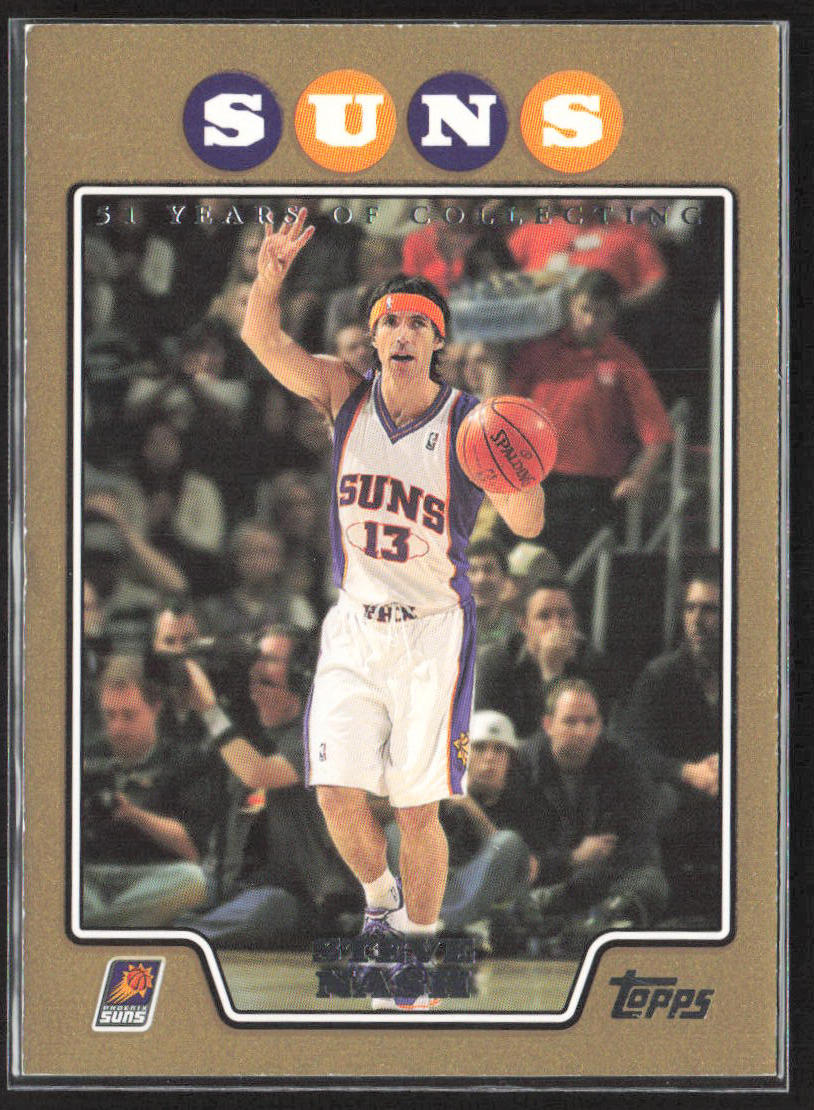 2008-09 Topps #13 Steve Nash Gold Border #/2008