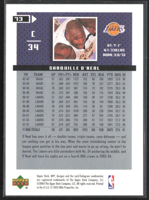 2003-04 Upper Deck MVP #73 Shaquille O'Neal