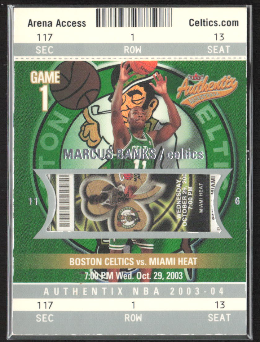 2003-04 Fleer Authentix #117 Marcus Banks