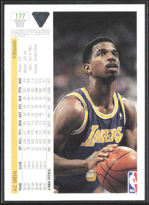 1991 Upper Deck #177 A.C. Green