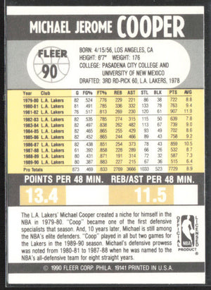 1990-91 Fleer #90 Michael Cooper