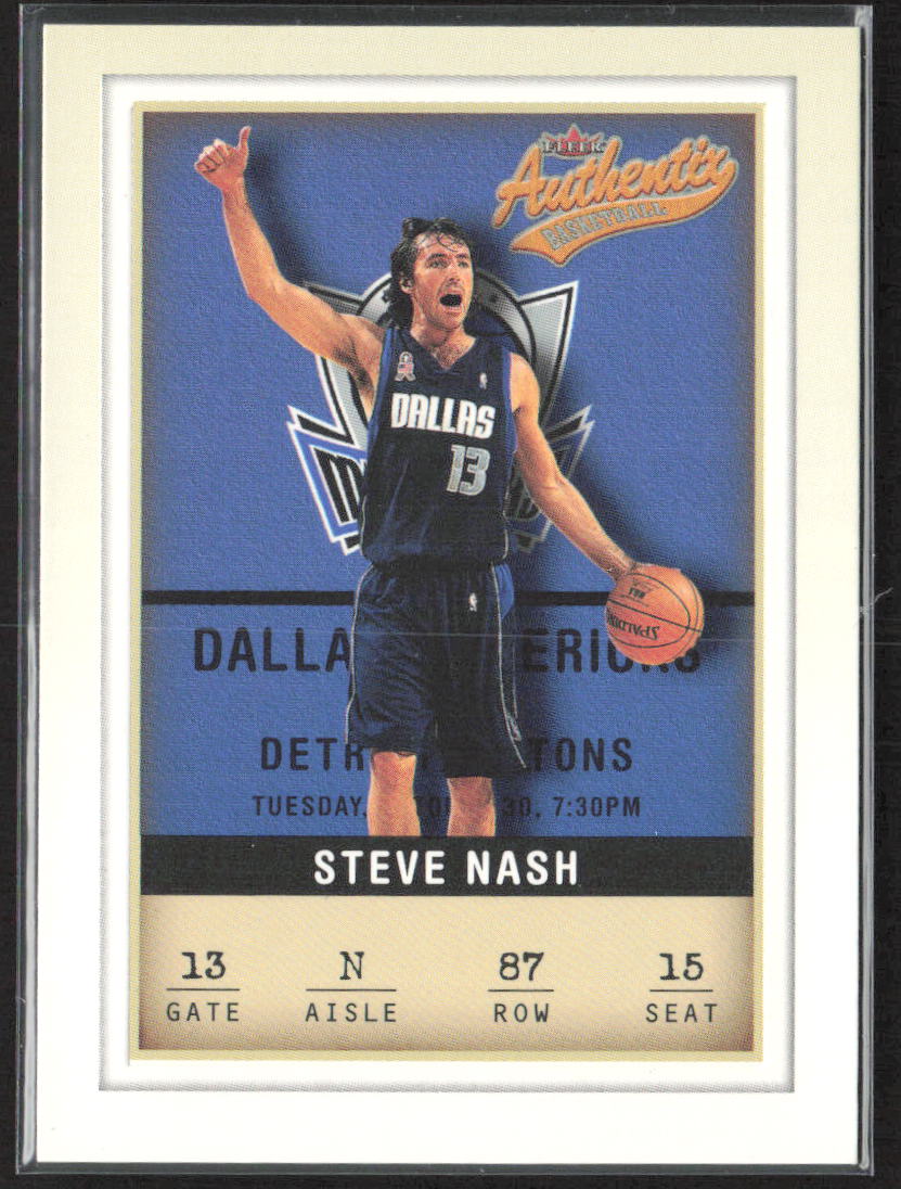 2001-02 Fleer Authentix #87 Steve Nash