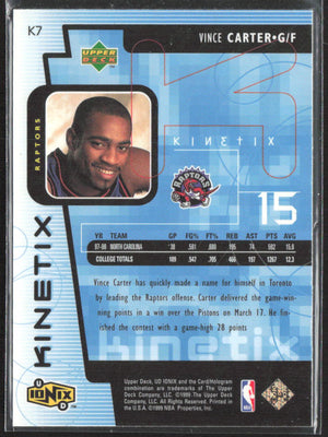 1998-99 Upper Deck Ionix #K7 Vince Carter Kinetix