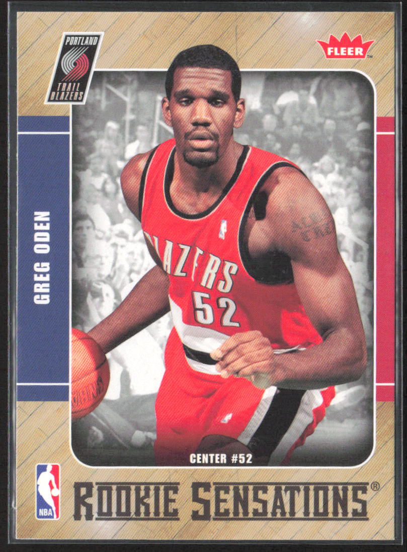 2007-08 Fleer #RS-1 Greg Oden Rookie Sensations