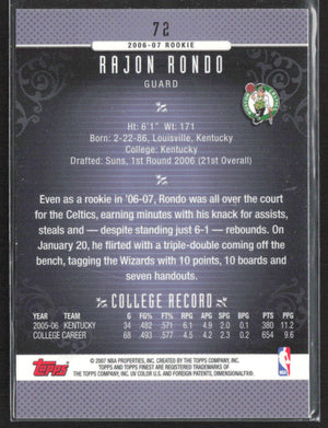 2006-07 Finest #72 Rajon Rondo