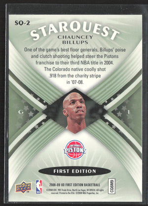 2008-09 Upper Deck First Edition #SQ-2 Chauncey Billups StarQuest Green