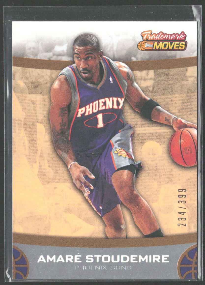 2007-08 Topps Trademark Moves #1 Amare Stoudemire Orange #/399