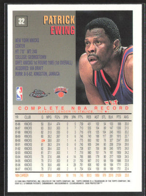 1997-98 Topps Chrome #32 Patrick Ewing