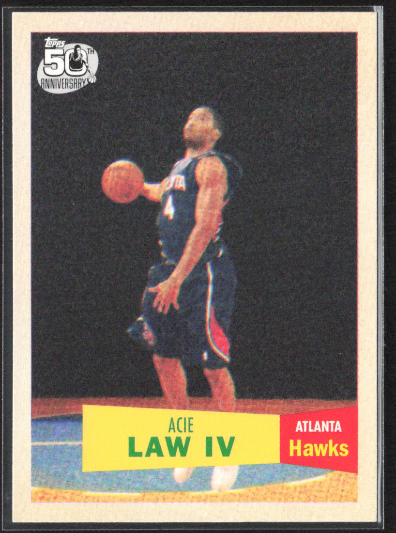 2007-08 Topps 50th Anniversary #121 Acie Law IV 1957-58 Variations Gold #/2007