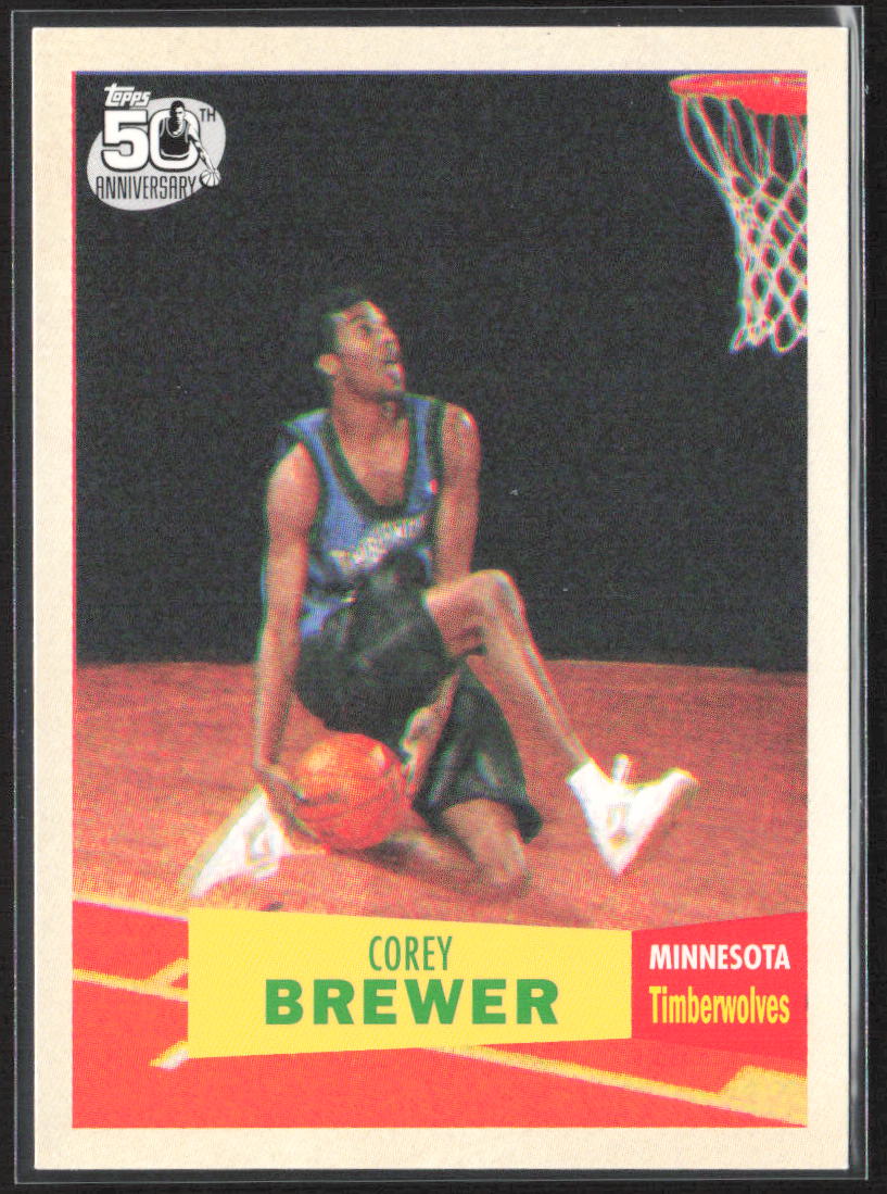 2007-08 Topps 50th Anniversary #117 Corey Brewer 1957-58 Variations