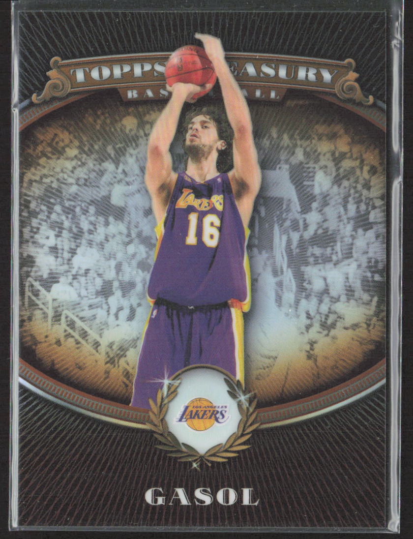 2008-09 Topps Treasury Refractor #16 Pau Gasol 967/999