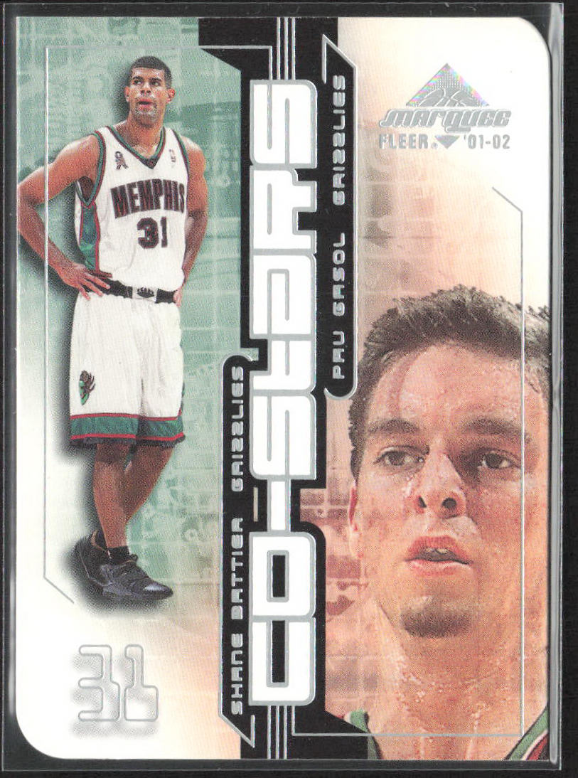 2001-02 Fleer Marquee #7 CS Shane Battier / Pau Gasol Co-Stars