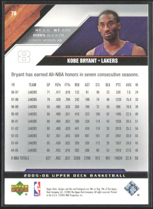 2005-06 Upper Deck #79 Kobe Bryant