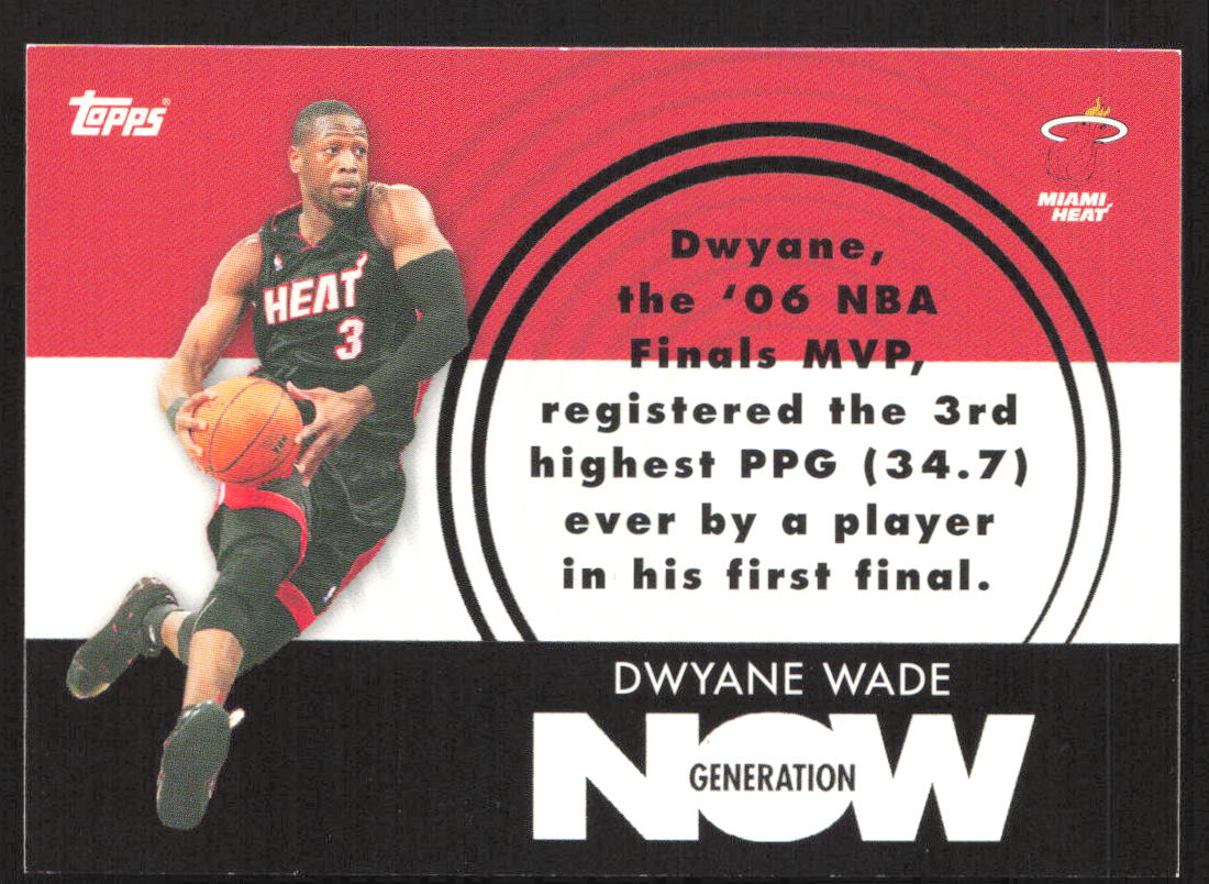 2007-08 Topps #GN3 Dwyane Wade Generation Now