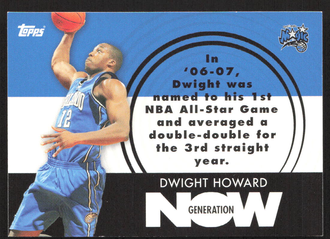 2007-08 Topps #GN6 Dwight Howard Generation Now