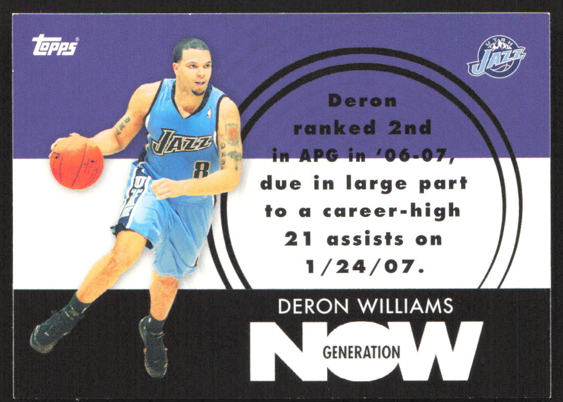 2007-08 Topps #GN13 Deron Williams Generation Now