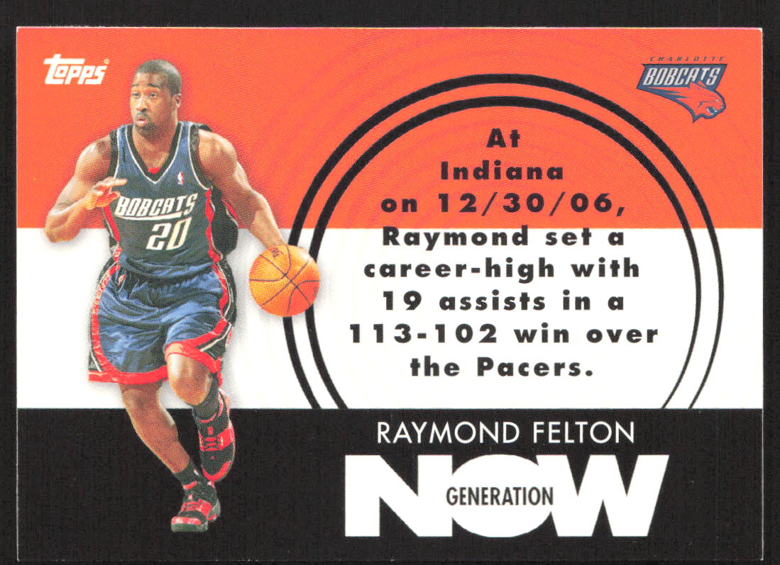 2007-08 Topps #GN14 Raymond Felton Generation Now