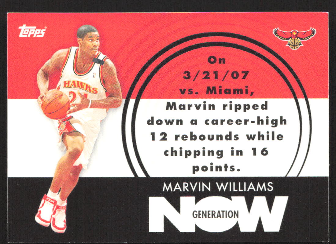 2007-08 Topps #GN15 Marvin Williams Generation Now