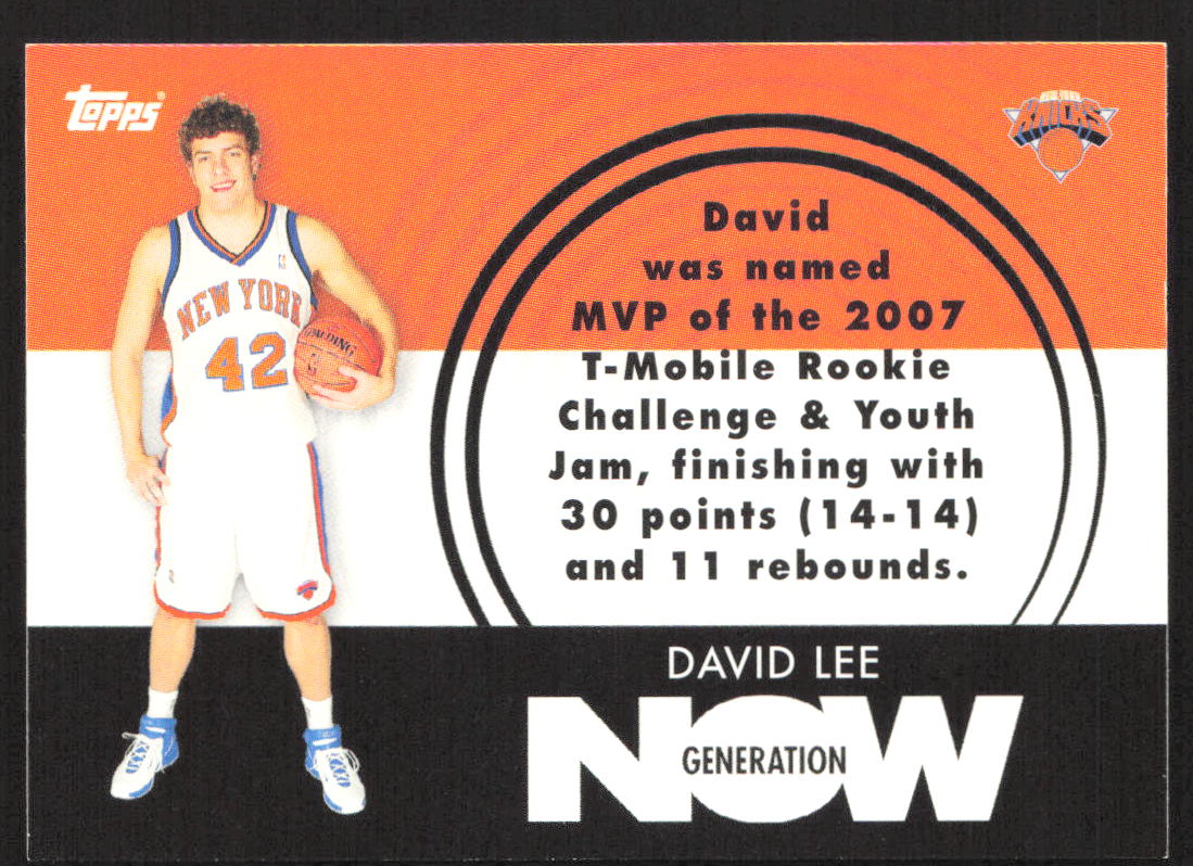 2007-08 Topps #GN16 David Lee Generation Now