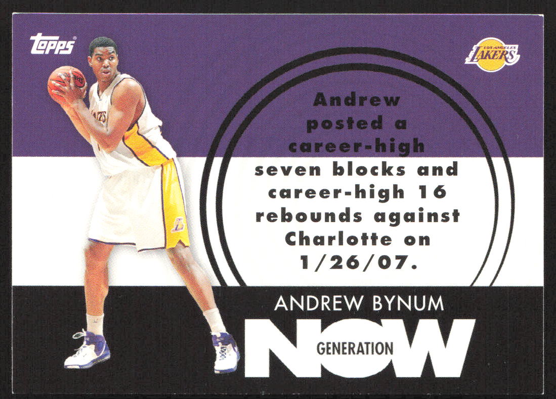 2007-08 Topps #GN17 Andrew Bynum Generation Now