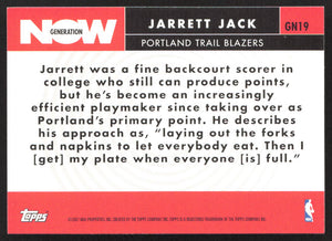 2007-08 Topps #GN19 Jarrett Jack Generation Now