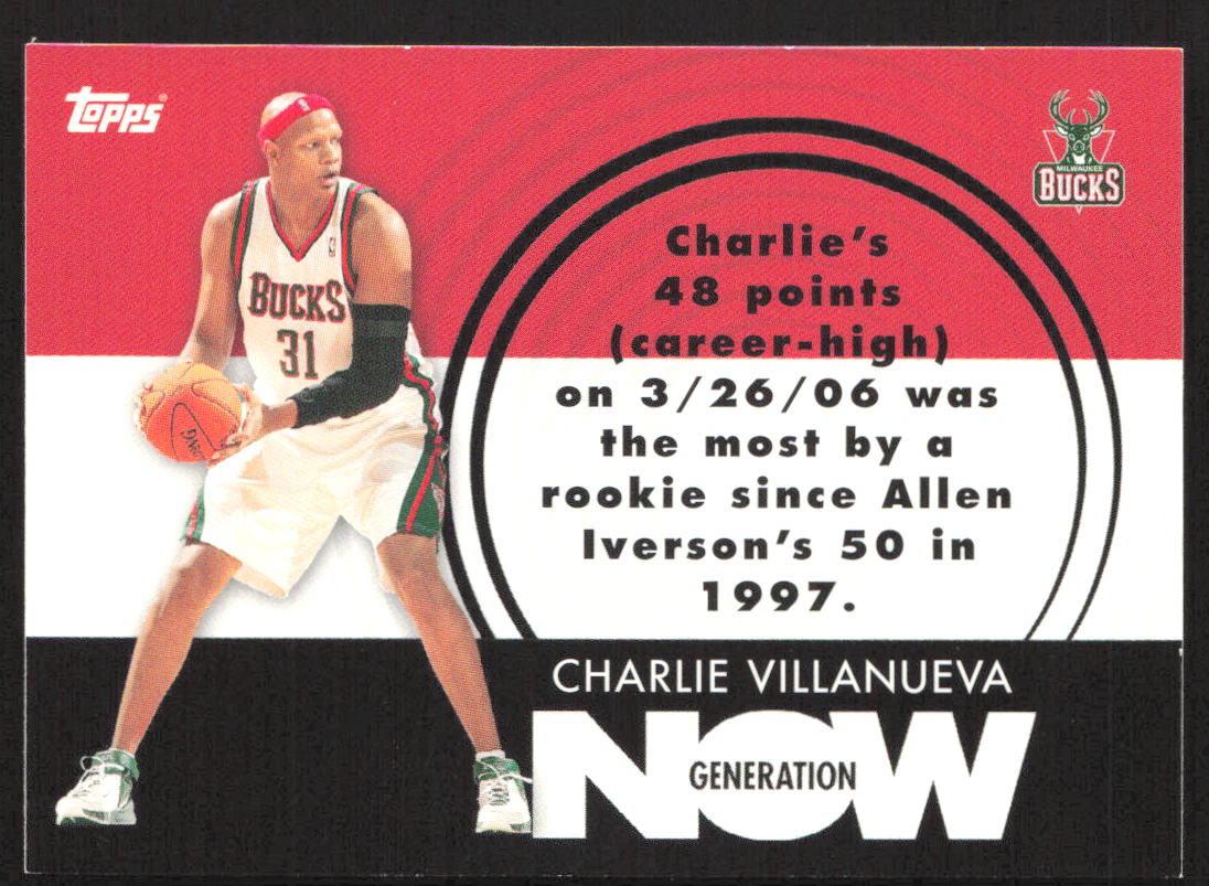 2007-08 Topps #GN23 Charlie Villanueva Generation Now