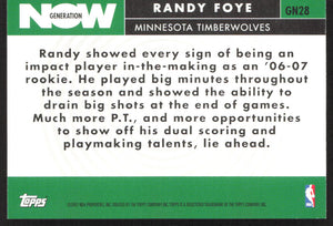 2007-08 Topps #GN28 Randy Foye Generation Now