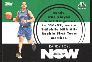 2007-08 Topps #GN28 Randy Foye Generation Now