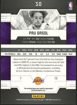 2009-10 Donruss Elite #50 Pau Gasol #20/99