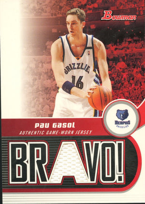 2005-06 Bowman #BV-PG Pau Gasol Bravo Relics