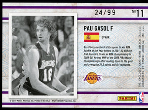 2009-10 Panini Certified #11 Pau Gasol #24/99