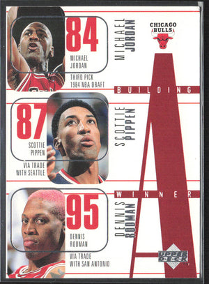 1996-97 Upper Deck #139 Jordan / Pippen / Rodman / Kukoc / Harper